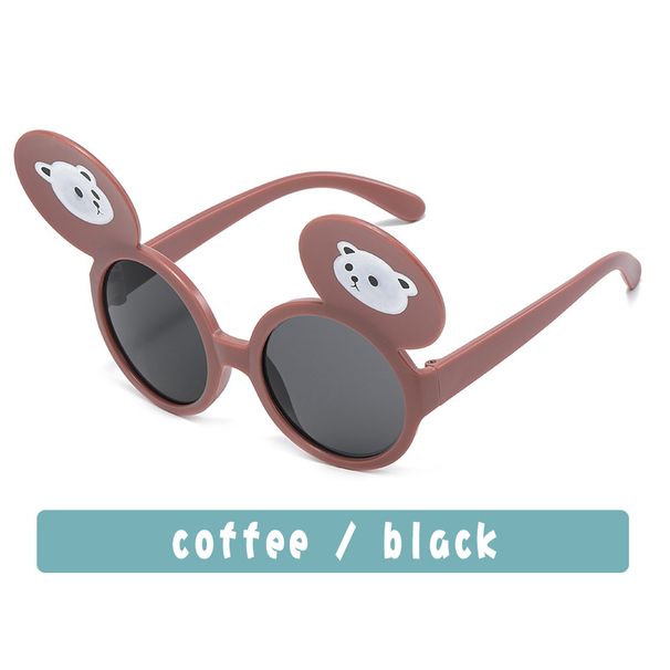 Kids'sunglasses Bear personality big ears Kids sunglasses Cartoon boys and girls baby sunglasses_viptrois.com