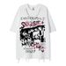 Vintage Hip Hop Rock Singer Graphic Print Men's T-Shirt With Distressed Hem & Chain Detail – Streetwear Casual Tee In Black & White_viptrois.com