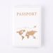 Plain Skin-feel Pu Passport Cover Passport Holder Ticket Holder Passport Passport Holder For Overseas Travel And Passport Storage Protection_viptrois.com
