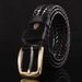 Leather belt Men men's leather belt hand-woven casual all simple stylish trouser belt all fashion_viptrois.com