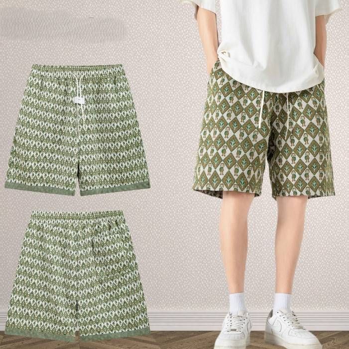 Men's Clothing Eye Jacquard Spring And Summer Loose Casual Cool Men And Women Sports Shorts_viptrois.com