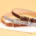 Women's Belts alloy pin buckle belt for women, simple and personalized PU women's belt decoration jacket, jeans thin belt_viptrois.com