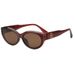 Popular Cat Eye Narrow Frame Small Frame Sunglasses High End Plastic Teeth Men And Women Street Shooting Sunglasses_viptrois.com
