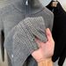 Men’s Double-Zip Knit Cardigan – Reversible High Neck Thickened Pullover (M-XXXL, Beige/Grey/Black/Brown)_viptrois.com