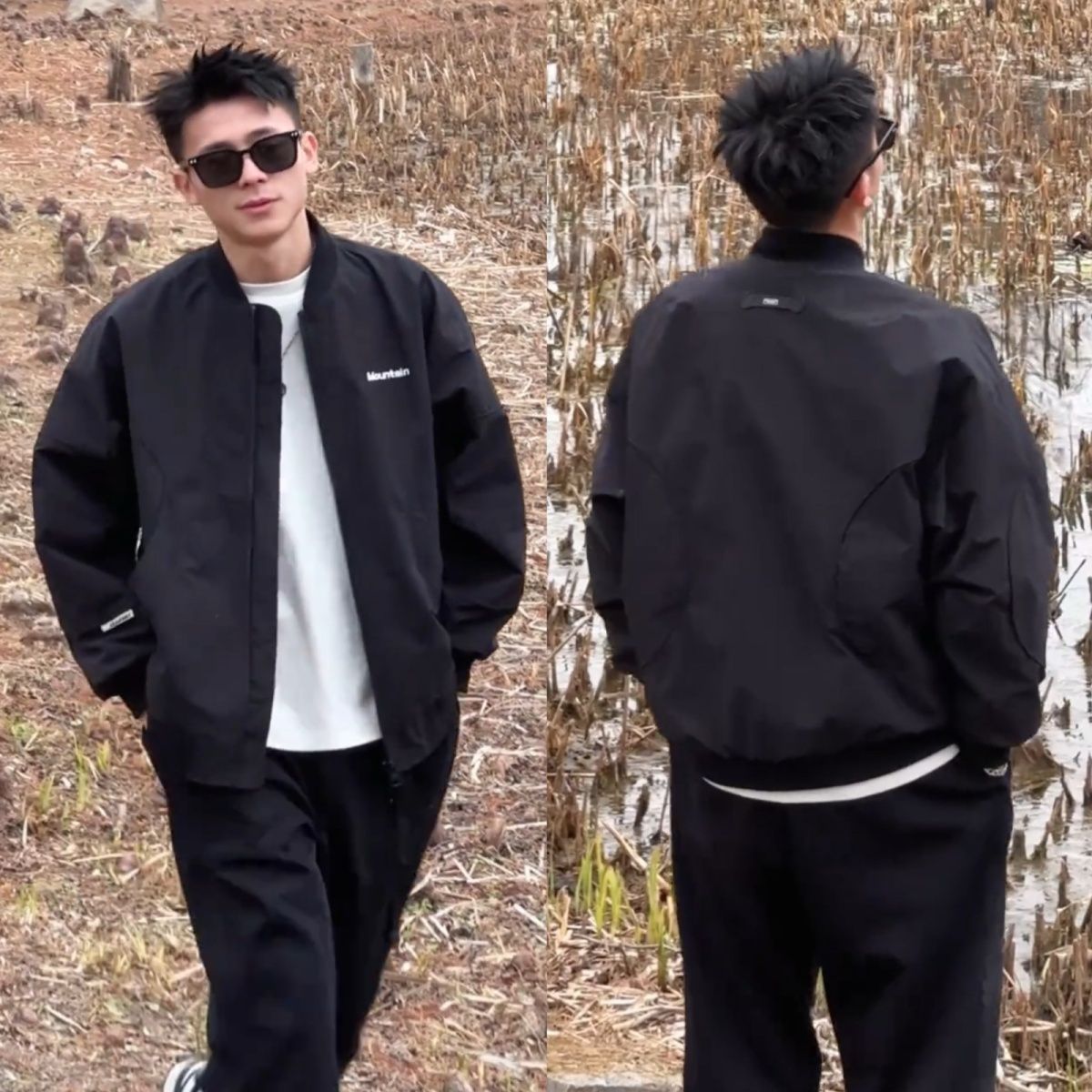 Men's Jacket Jacket Korean Version Casual Stand-up Collar Jacket Loose Top Versatile Baseball_viptrois.com