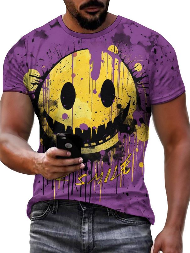 2025 European And American Men's Loose Round-neck Ice-sensation Quick-dry Undershirt Short-sleeved T-shirt_viptrois.com