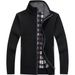 Men's Autumn And Winter Cardigan, Zipper Sweater, Thickened And Fleece Stand-up Collar, Loose And Warm Knitted Sweater, Jacket And Top_viptrois.com