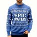 Men's Winter Pullover Sweater - Cozy Christmas Knit With Snowflake & Deer Design, Large Size Options (M-XXL), Warm Fleece Lining_viptrois.com