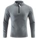 Autumn Outdoor Jacket For Men, Stretchy, Quick Drying, Breathable, And Warm With Fleece, Standing Collar Long Sleeved A37_viptrois.com