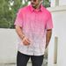 Men's Clothing Short Sleeved Shirt Casual Shirt Four Sided Stretch Light Changing Printed Shirt_viptrois.com