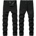 Men's Clothing Jeans Trendy Paint Slim Men's Pants Elastic Slim Men's Pants_viptrois.com