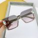 Unisex Fashion Round Diamond Studded Sunglasses Sun Protection Sunglasses Outdoor Rhinestone Glasses_viptrois.com