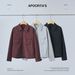 Men's Clothing Spring and Autumn Red Shirt Men's Long Sleeve High end Loose Casual Shirt Cardigan Jacket Bubble Shirt_viptrois.com