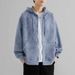 Men's Suede Fleece Hoodie Autumn Unisex Oversized Pullover Sweatshirt With Drop Shoulder Casual Streetwear_viptrois.com