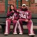 Loose Versatile Unisex Casual Hoodie With 3D Embroidered Patch - Loose Fit Streetwear Pullover (White, Dark Red) | Sizes S/M/L/XL_viptrois.com