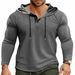 2026 European-USA Style Fashion Hoodies Outerwear Men's Pure Color Long Sleeve Casual Loose Hooded Sweatshirts S-3XL_viptrois.com