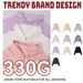 330GSM Heavyweight Fleece Zip Hoodie Women's Cropped Oversized Pullover (10 Colors)_viptrois.com
