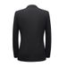Men's slim black casual business suit three-piece men suits_viptrois.com