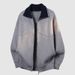 Men's Clothing Winter Zip-Up Hoodie, Thickened Fleece-Lined Casual Jacket, Slim Fit Long Sleeve Pullover, Minimalist Solid Color Outerwear_viptrois.com