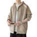 Men's Cardigan Sweater Autumn And Winter Explosive Hooded Teen Casual Versatile Jacket_viptrois.com