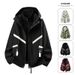 Men's Water-Resistant Fleece-Lined Hooded Jacket – Windproof & Thermal For Hiking, Riding & Outdoor Adventures_viptrois.com