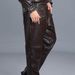 Men's Clothing leather pants cowhide men's middle aged and elderly thick warm loose breeches_viptrois.com