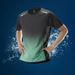 2025 Men's Ice Silk Sports Fitness Wear, Quick-dry Running Clothes, Summer Football Training Top_viptrois.com