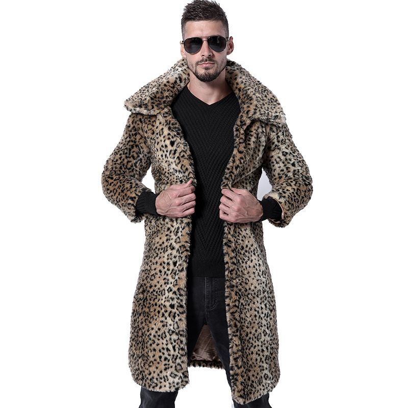 Men's Clothing best selling fur coat with lapel for men, environmentally friendly fur coat_viptrois.com