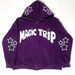 European And American Style Autumn New Women's Fashion Printed Color-Block Hooded Casual Sweatshirt For Women_viptrois.com