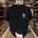 Men's Clothing Pure Cotton Printed Short Sleeved Trend Casual Round Neck T Shirt_viptrois.com