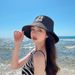 Fisherman's Women's Summer Versatile Sunshade 2022CA Embroidered Face Covering Sunscreen UV Sun Hat_viptrois.com