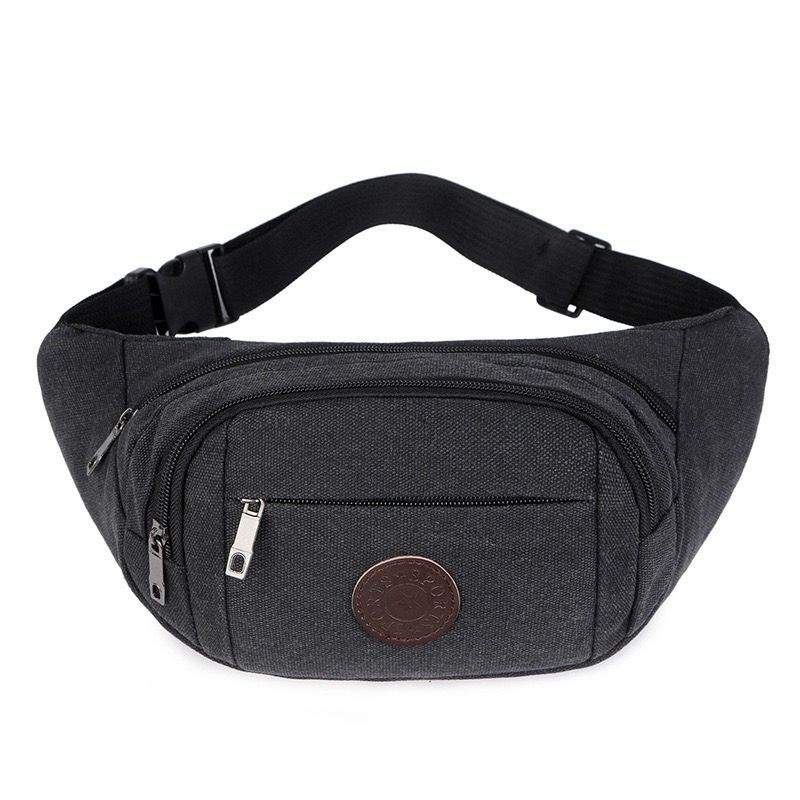 Large Capacity Waist Bag For Men, Multi-functional, Large Waist Circumference, Thickened Oxford Cloth, Waterproof Waist Bag._viptrois.com