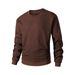 Men's Heavyweight 300GSM Jacquard Crewneck Sweatshirt – Oversized Fit Drop-Shoulder Long Sleeve (M-4XL)_viptrois.com