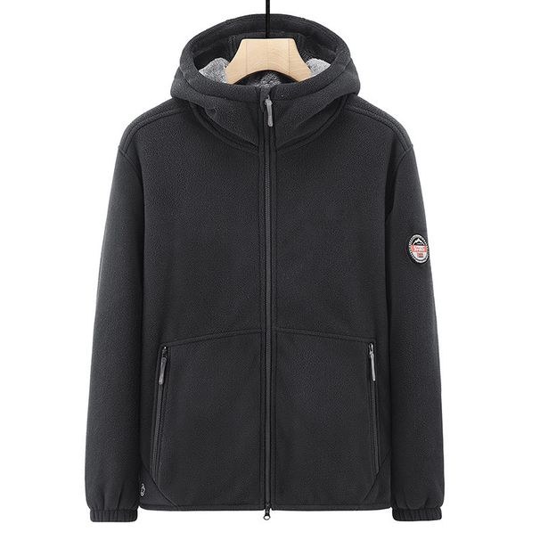 Men's Clothing Men's Autumn And Winter Polar Fleece Jacket Men's Coat Thick Cold Proof Warm Stand Collar Jacket Men's Tops Coat_viptrois.com