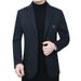 Pure 2025 New Slim Fit Workwear Spring Men's Light Business Casual Woolen Jacket Top Wholesale_viptrois.com