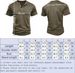 2025 Henley Uomo Manica Corta Vintage Bottoni Palestra Muscle Fit T Estiva Tinta Unita Golf Informale Traspirante Soffice_viptrois.com