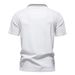 2025 Summer New Shirt Striped Lapel Business Casual Short Sleeved Polo Men's Top_viptrois.com
