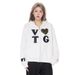 Hooded Sweatshirt Trendy American Style Creative Design Heart Letter Patch Embroidery Loose Casual Sports Shirt Unisex_viptrois.com