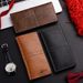Slim & Stylish Men's Long Leather Wallet – Ultra-Thin Design With Multiple Card Slots & Spacious Cash Compartment For Business & Casual Use_viptrois.com