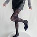 Silk Stockings Hollow Floral Fishnet Stockings Y2k Fishnet Stockings Black Sexy Bottoming Socks_viptrois.com