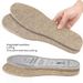 Wool Felt Shoe Insoles - Warm, Cushioned & Customizable For Sports & Casual Shoes - Unisex Adult Sizes (Trimmable Design)_viptrois.com