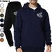 Men's Premium Polyester Jogger Set - Breathable Long-Sleeve Crewneck Hoodie & Tapered Pants For Gym & Casual Wear (Black/Navy/Grey/Khaki, S-XXXL)_viptrois.com
