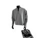 Men’s Half-Zip Padded Shoulder Sweatshirt – Studded Detail Long Sleeve Pullover For Autumn & Winter, Streetwear-Inspired Layering Piece_viptrois.com