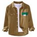 Splicing Trendy Shirt Long Sleeved Men's Youth Spring And Autumn New Style Men's Casual Shirt Jacket_viptrois.com