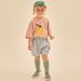Spot Summer New JM Trendy Short Sleeved Thin Children's Half Sleeved Men And Women Casual Cartoon T Shirt Pants Suit_viptrois.com