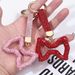 Bow Diamond Car Keychain Full Diamond Mobile Phone Bag Pendant Keychain_viptrois.com