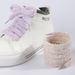 Lovely Snowflake Velvet Color Extended Shoelaces Flat Rope Plush Shoelaces_viptrois.com