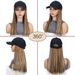 Women's Fashion Hair Wig With Baseball Cap - Natural Looking Straight Bob Lace Front Wig - High Temperature Synthetic Fiber_viptrois.com