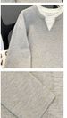 Men's Clothing Long Sleeved T Shirt Waffle Knit Long Sleeve T-Shirt, Casual Oversized V-Neck Pullover, Retro Loose Fit Top For Spring & Autumn_viptrois.com