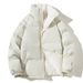 Down Cotton-padded Jacket For Men, Winter Youth, Thickened And Fleece Warm Cotton-padded Jacket, Men's Top, Loose Cotton-padded Jacket, Trendy_viptrois.com